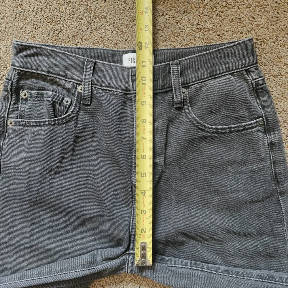 Pistola Zenoo Wide Leg High Rise Jeans Washed Black Gray Size 24 P00016156BI